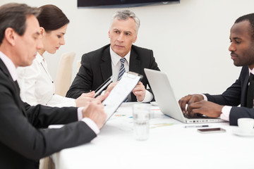 Fototapeta premium Business group brainstorming