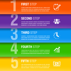 Abstract business infographics template