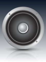 Audio speaker icon, vector illustration