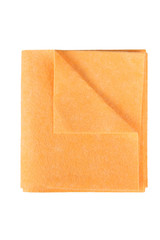 Microfiber cleaning towel over white background