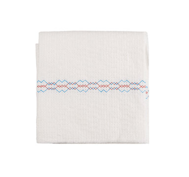 Microfiber cleaning towel over white background