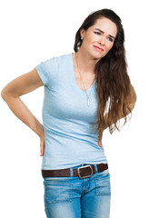 Fototapeta premium Woman suffering from back pain