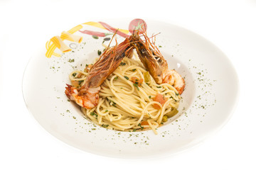 Spaghetti mit Scampi
