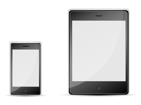 mobile phone and tablet PC