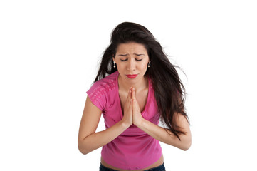 Fototapeta premium beautiful brunette with long hair