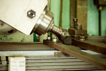 CNC drilling and miling in a workshop