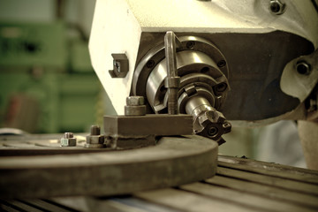 CNC drilling and miling in a workshop