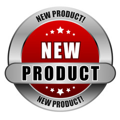 5 Star Button rot NEW PRODUCT NP NP