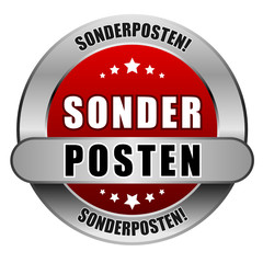 5 Star Button rot SONDERPOSTEN