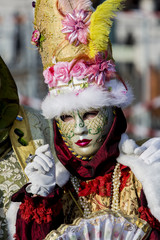 Obraz premium Traditional venetian carnival mask