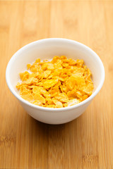Corn flake in bowl