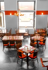 Interior of a traditional hungarian restaurant
