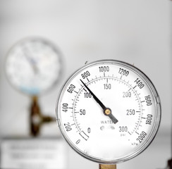 Gas gauge closeup