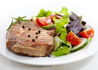 Grilled meat steak