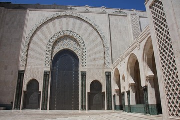 Fototapeta na wymiar Meczet Hassana II w Casablance