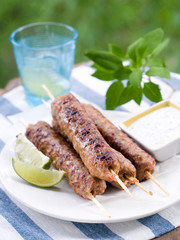 Minced meat kebab