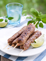 Minced meat kebab