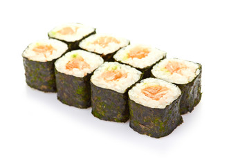 sushi, isolated on white.