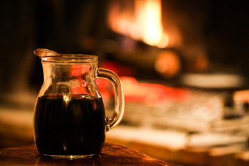 Pitcher With Red Wine