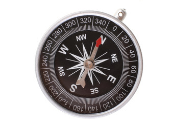 Compass pointing north