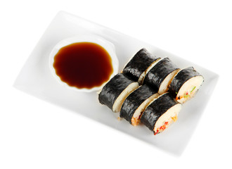 Tasty Maki sushi - Roll isolated on white