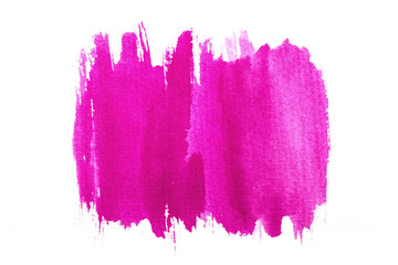 Abstract red watercolor hand painted background