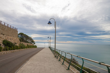 Scenic coastal road