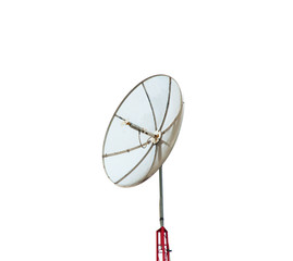 Satellite dish isolated