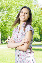 Fototapeta premium beautiful smiling young woman
