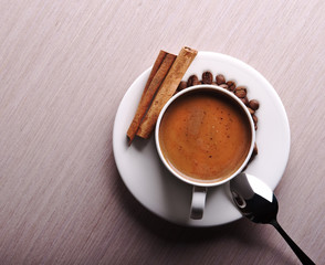 white coffee cup
