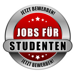 5 Star Button rot JOBS FÜR STUDENTEN JB JB