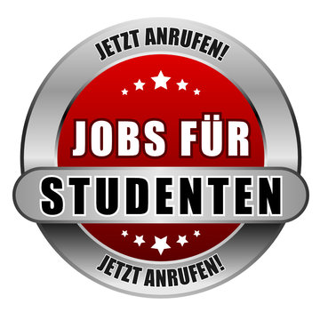 5 Star Button rot JOBS F&Uuml;R STUDENTEN JA JA