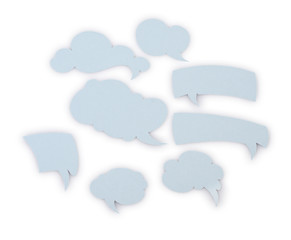 Collection paper speech bubble