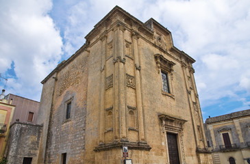 Fototapeta na wymiar Kościół św Michele Arcangelo. Tricase. Puglia. Włochy.