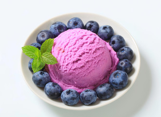 Blueberry ice cream