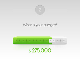 web slider. download progress bar vector