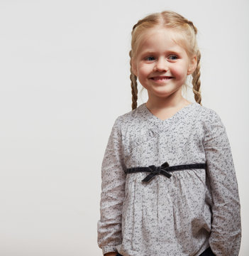 Kid Girl Fashion Isolated Portrait