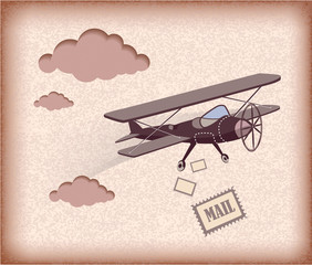 Retro airplane