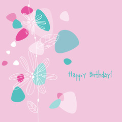 Birthday card with copy space