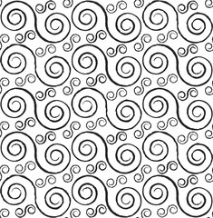 Spirals seamless pattern