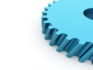 Obraz premium Blue abstract gear concept
