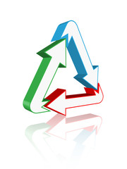 Triangle Arrow Logo (business corporate symbol icon)