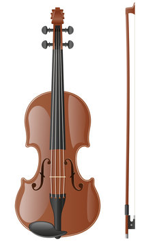 violin vector illustration