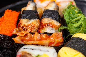 delicious seafood sushi