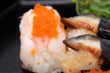 delicious seafood sushi