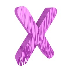 3d letter from set on white