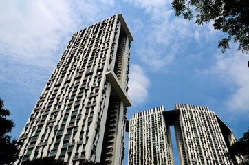 Zelfklevend Fotobehang Modern high rise residential building towers © Imran Ahmed