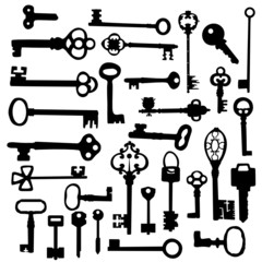 Obraz premium Keys Silhouettes