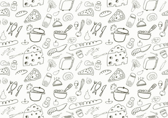 Seamless Food Icons