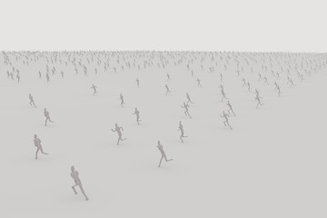 走る人々のイメージ